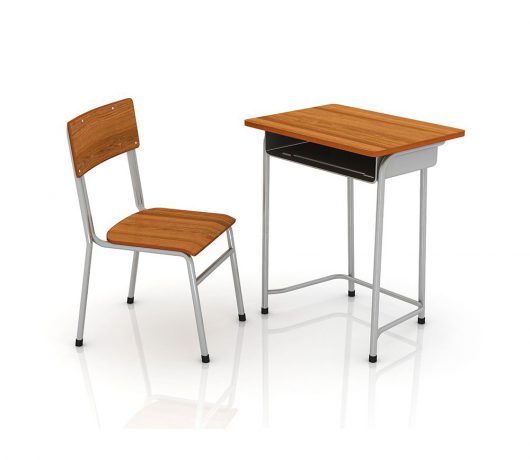 School chair and desk