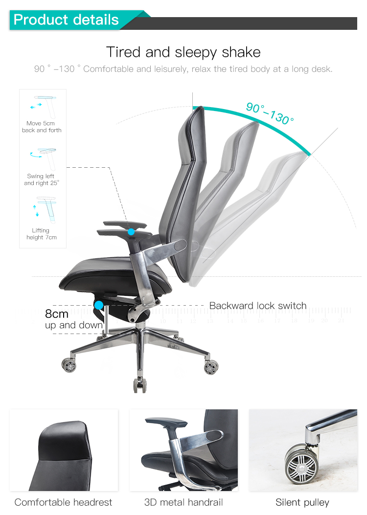 Fauteuil de direction en cuir