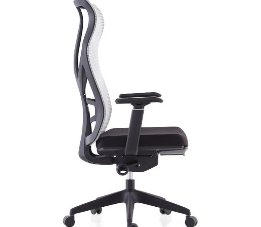 Chaise de bureau ergonomique à dossier haut