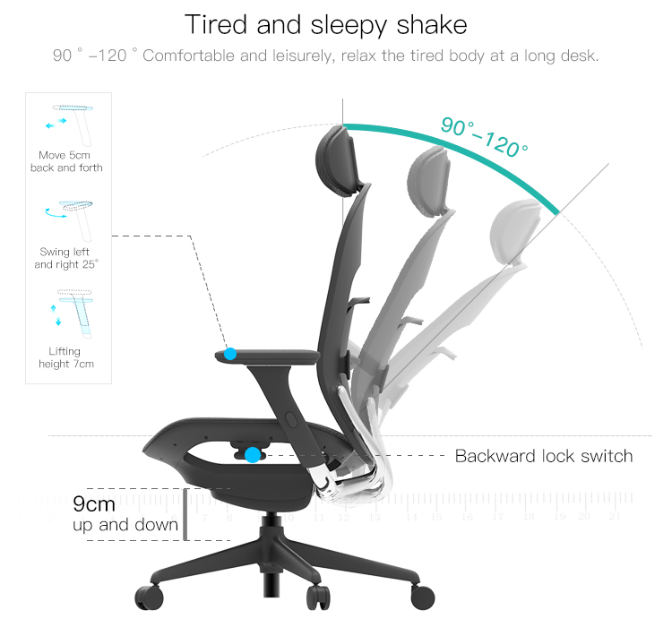 Chaise de bureau Executive Ergonomi