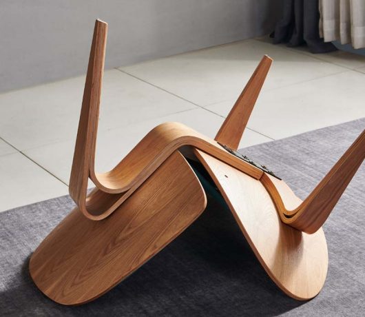 כיסא עץ מסוגנן