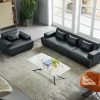 Set divano in pelle moderno