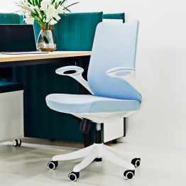 Chaise de bureau en tissu ergonomique