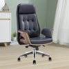 Cadeira ergonômica de couro para escritório