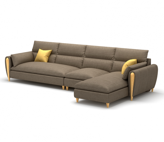Conjunto de sofá de tecido moderno