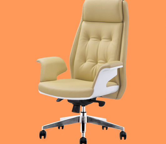 Cadeira ergonômica de couro para escritório