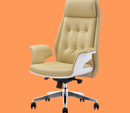 Silla de oficina ergonómica de cuero