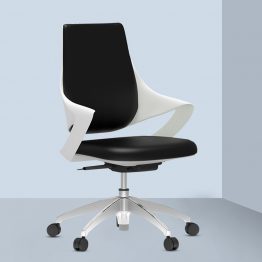 Silla de cuero para computadora