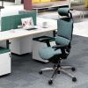 Silla de oficina de malla ergonómica moderna