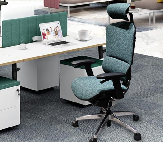 Silla de oficina de malla ergonómica moderna