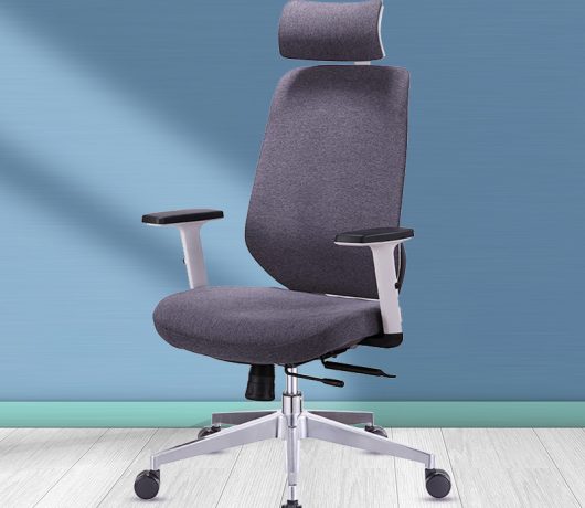 Silla de oficina ergonómica de tela moderna