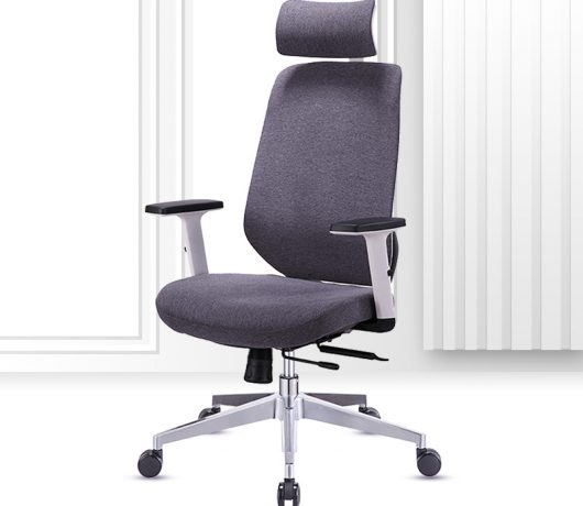 Silla de oficina ergonómica de tela moderna