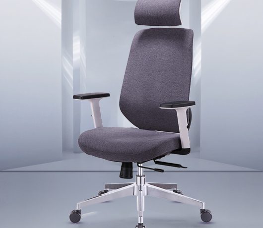 Silla de oficina ergonómica de tela moderna