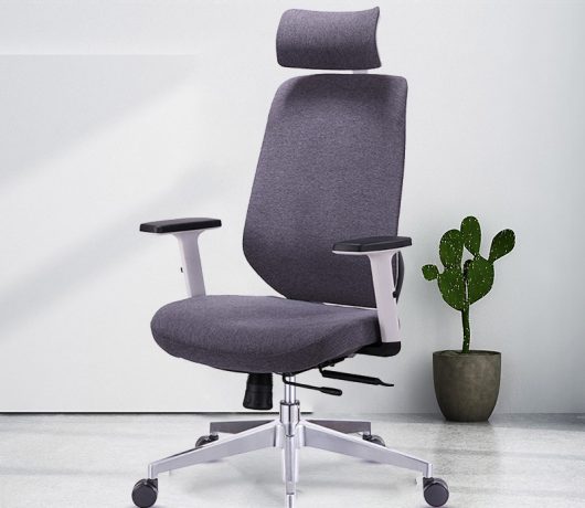 Chaise de bureau ergonomique en tissu moderne