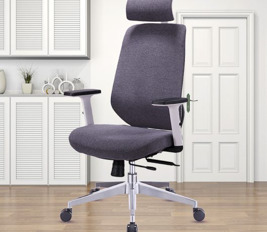 Chaise de bureau ergonomique en tissu moderne