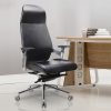 Chaise de bureau ergonomique en cuir