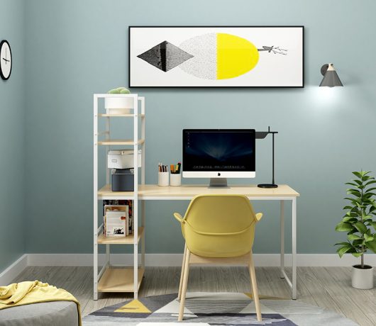 Student Desk With Bookshelf