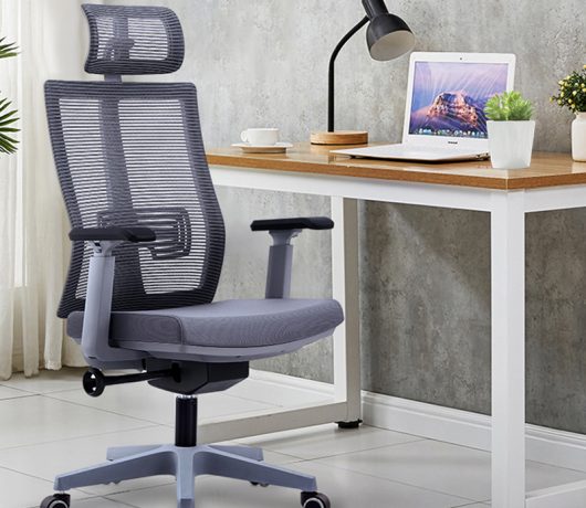 Chaise d'ordinateur ergonomique en maille