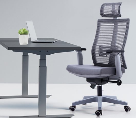 Chaise d'ordinateur ergonomique en maille