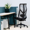 Silla de oficina con respaldo de malla ergonómica