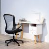 Silla de oficina giratoria de malla ergonómica