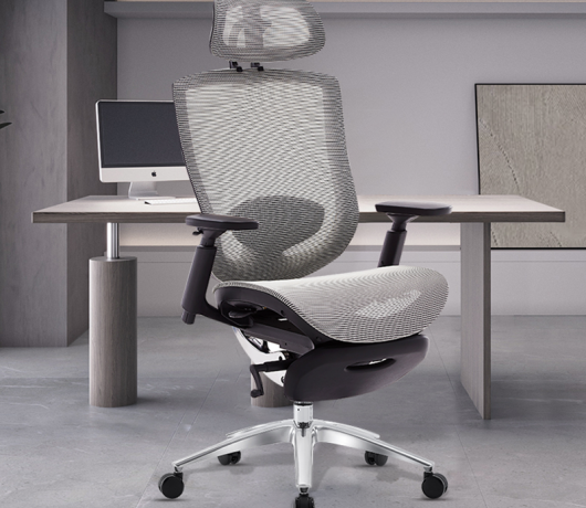 Silla de personal de malla ergonómica