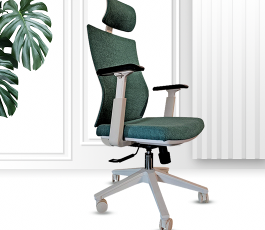 Silla de oficina ergonómica de tela