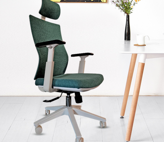 Silla de oficina ergonómica de tela