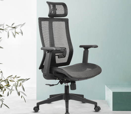 Silla giratoria de oficina ergonómica