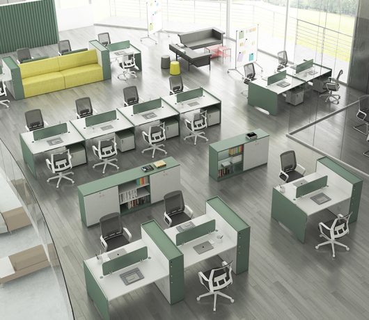 4 Seater Office Workstation