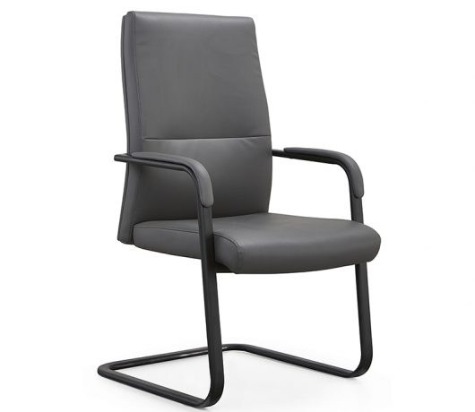 Leather Office Chair No Wheels
