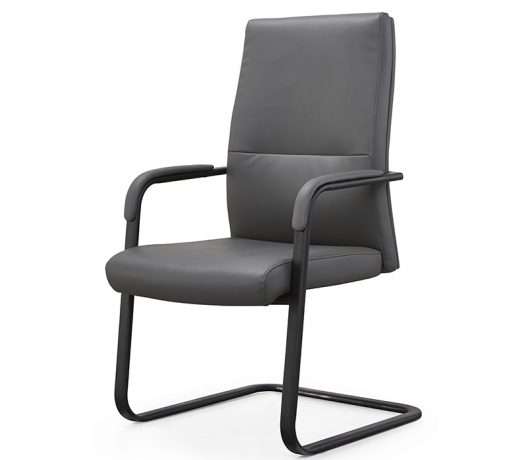Leather Office Chair No Wheels