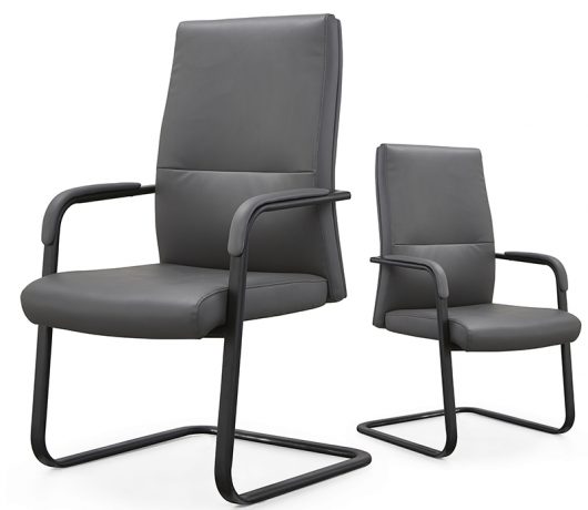 Leather Office Chair No Wheels
