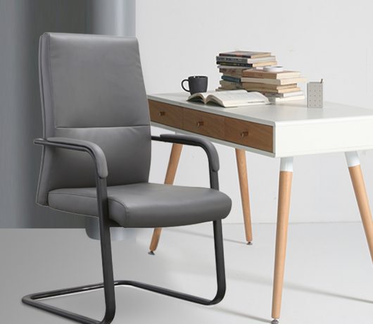 Leather Office Chair No Wheels