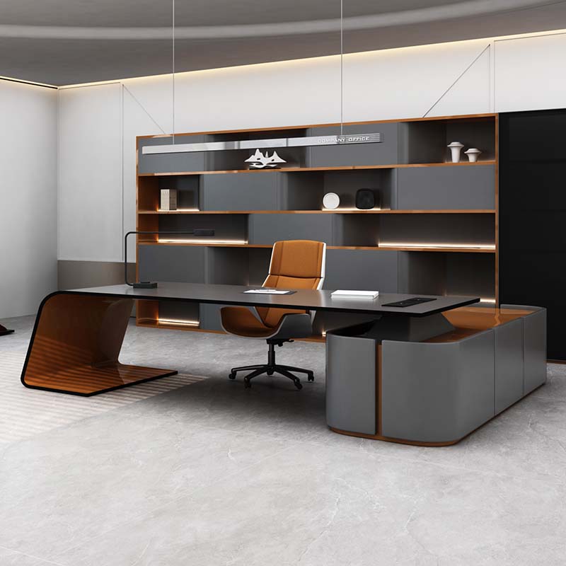 executive desk with drawers