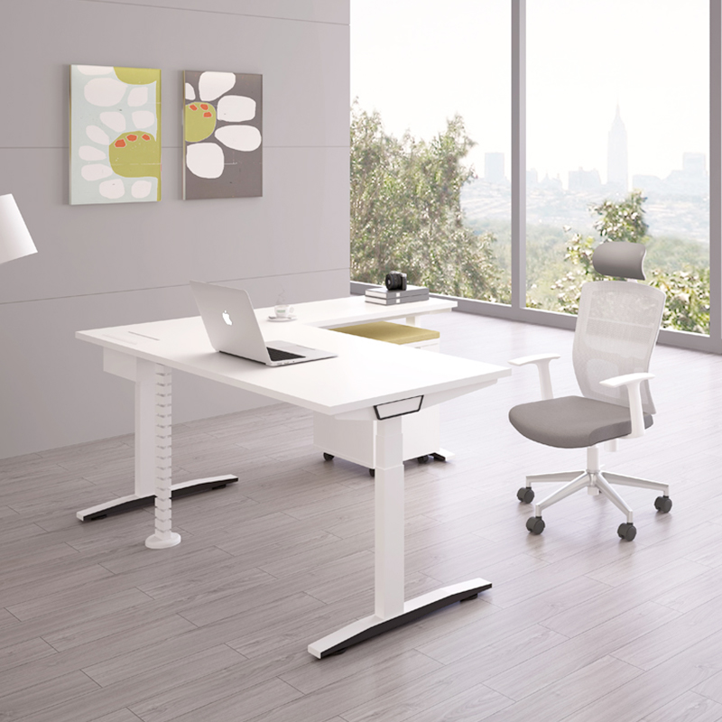 L-shaped office desk 