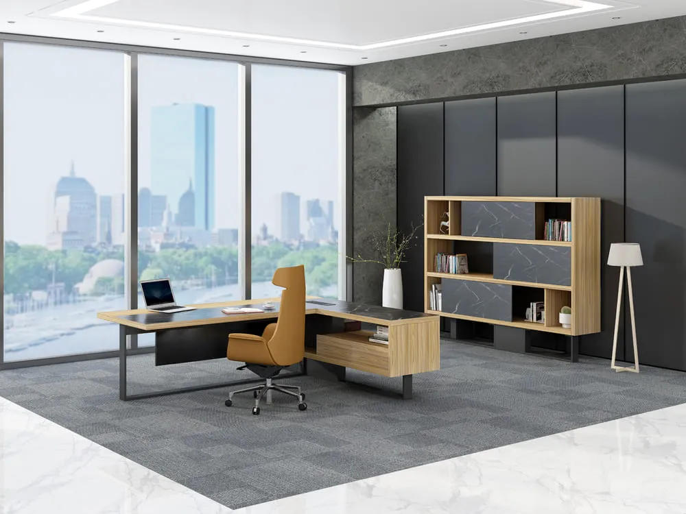 مكتب تنفيذي على شكل حرف L من Kobe