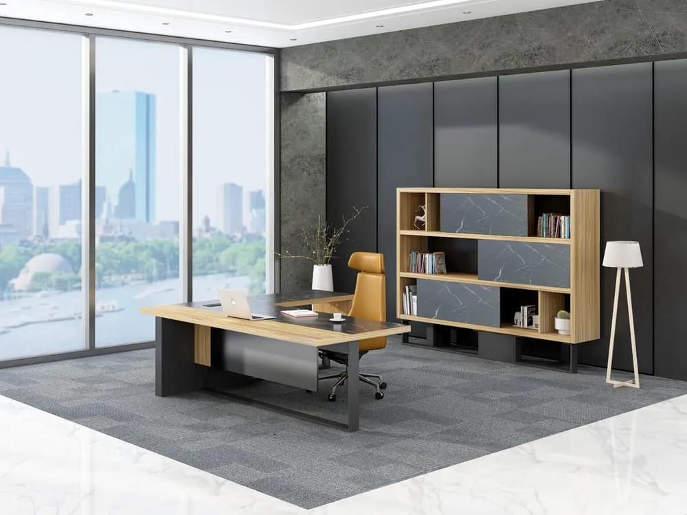 مكتب تنفيذي على شكل حرف L من كوبي - واجهة