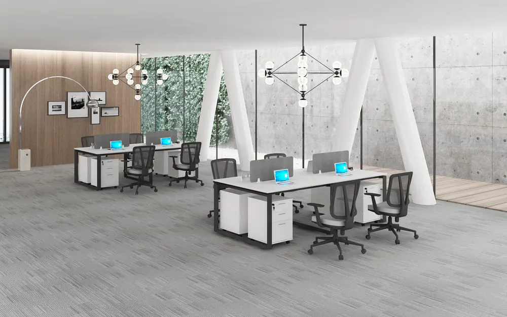 Estación de trabajo de oficina para 4 personas Warnock Serie A