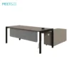 Doric L-Shaped executive desk with movable side storage