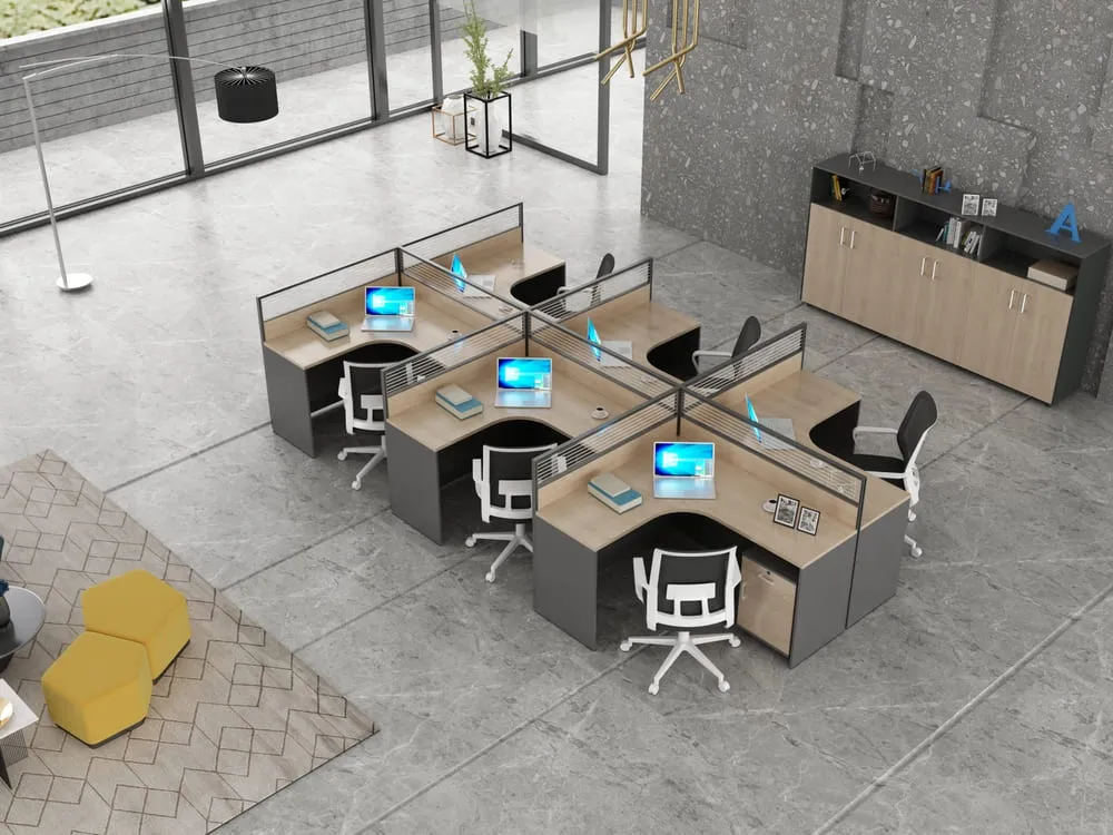 Aston30 Series A 6-person office cubicles