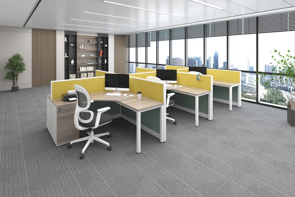 Aston60 Series A office cubicles in opening area