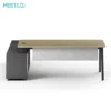 Linora office desk with fixed cabinet