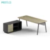 Linora office desk with movable cabinet