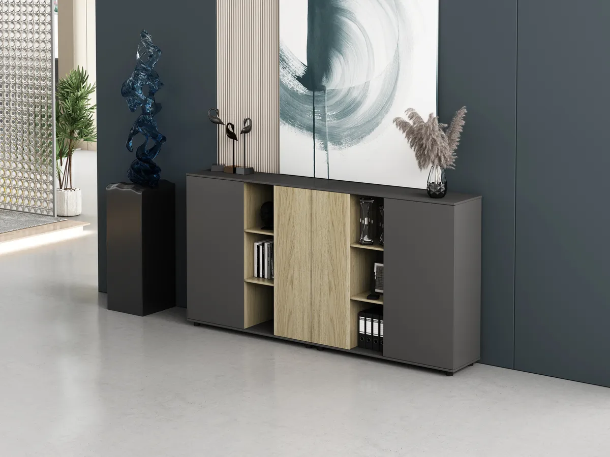 Linora simple design wooden file cabinet