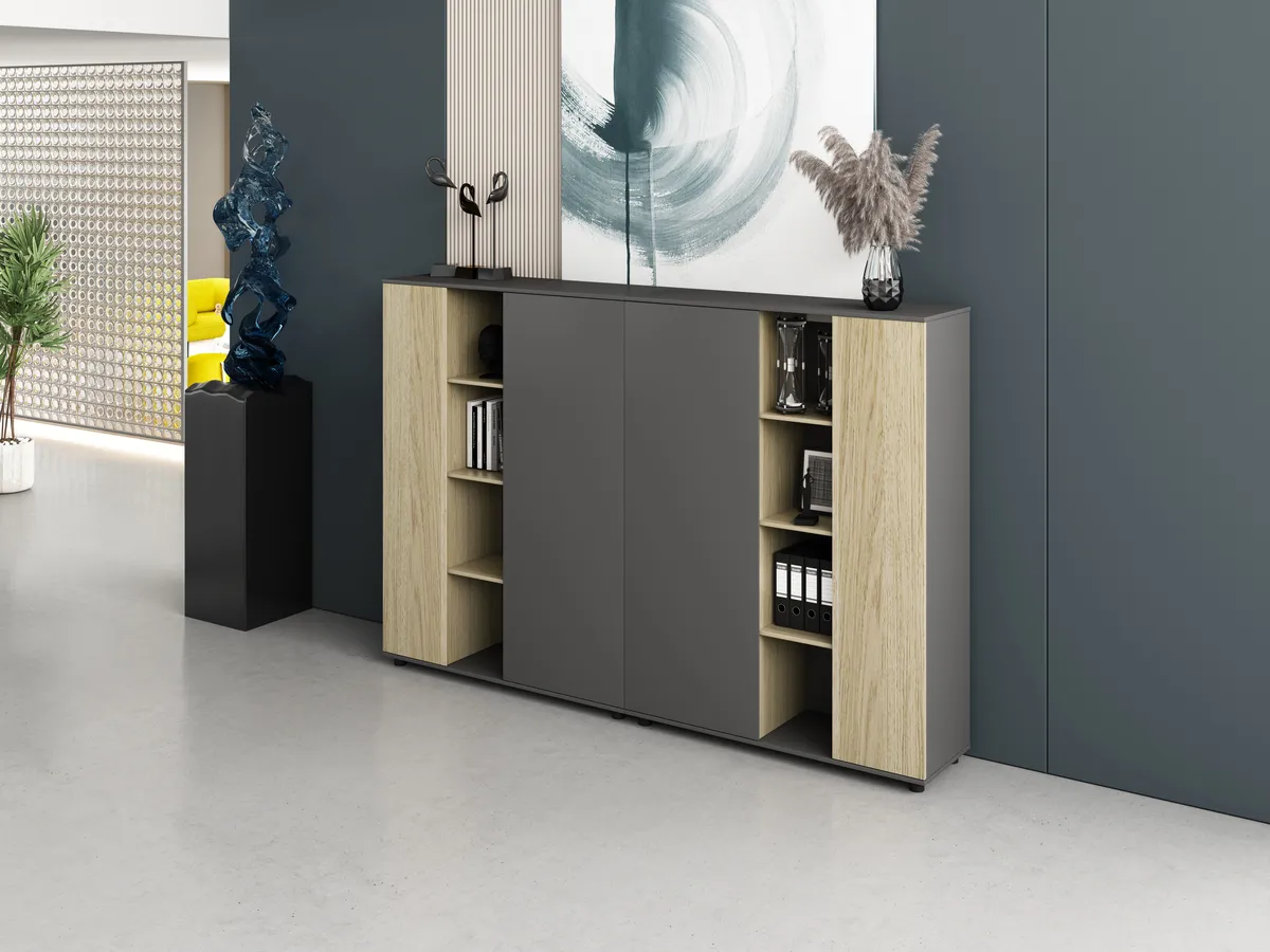 Linora simple design wooden file cabinet