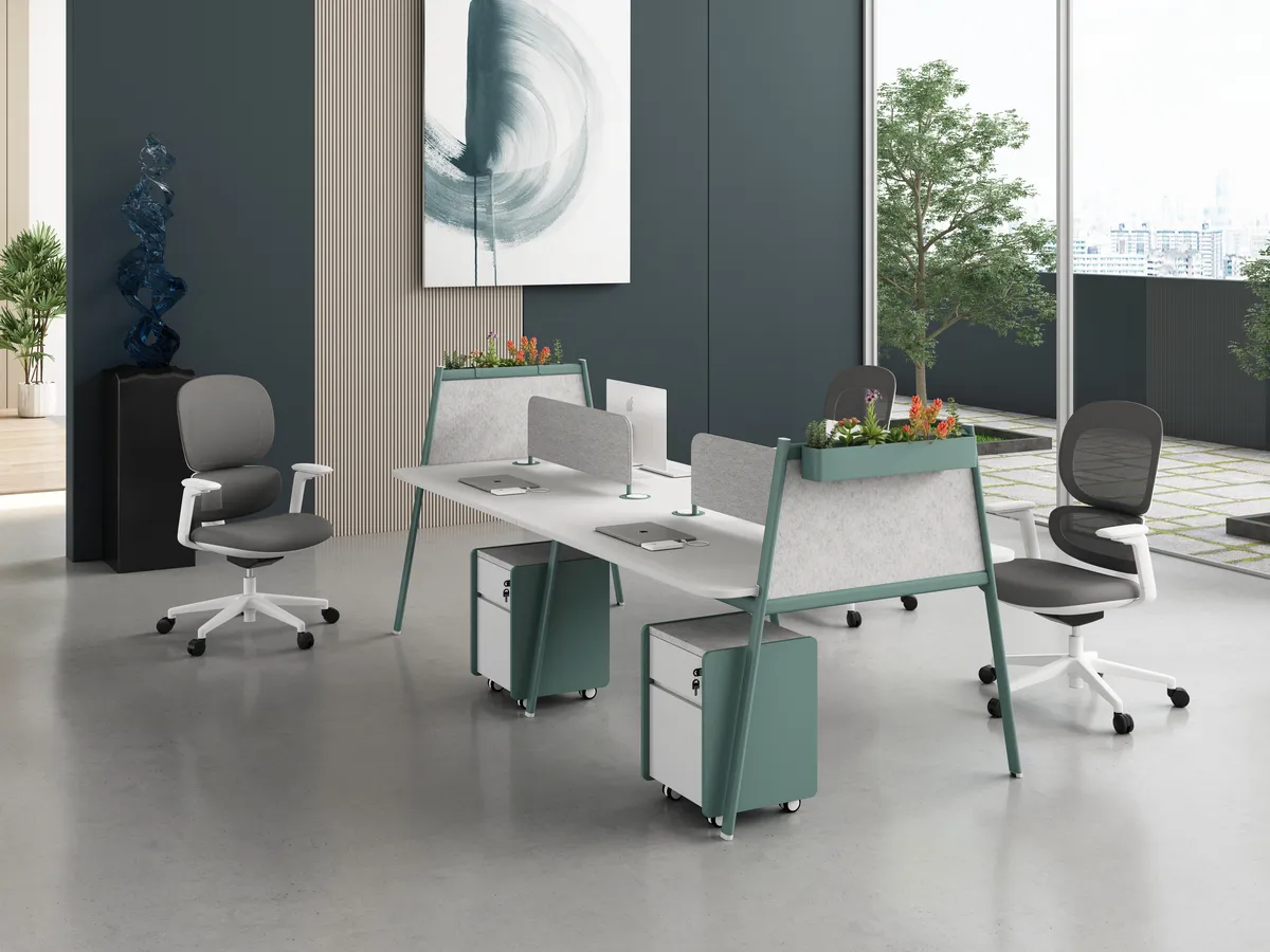 Linora workstation in open working area