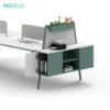 Linora workstation with planter in opening area