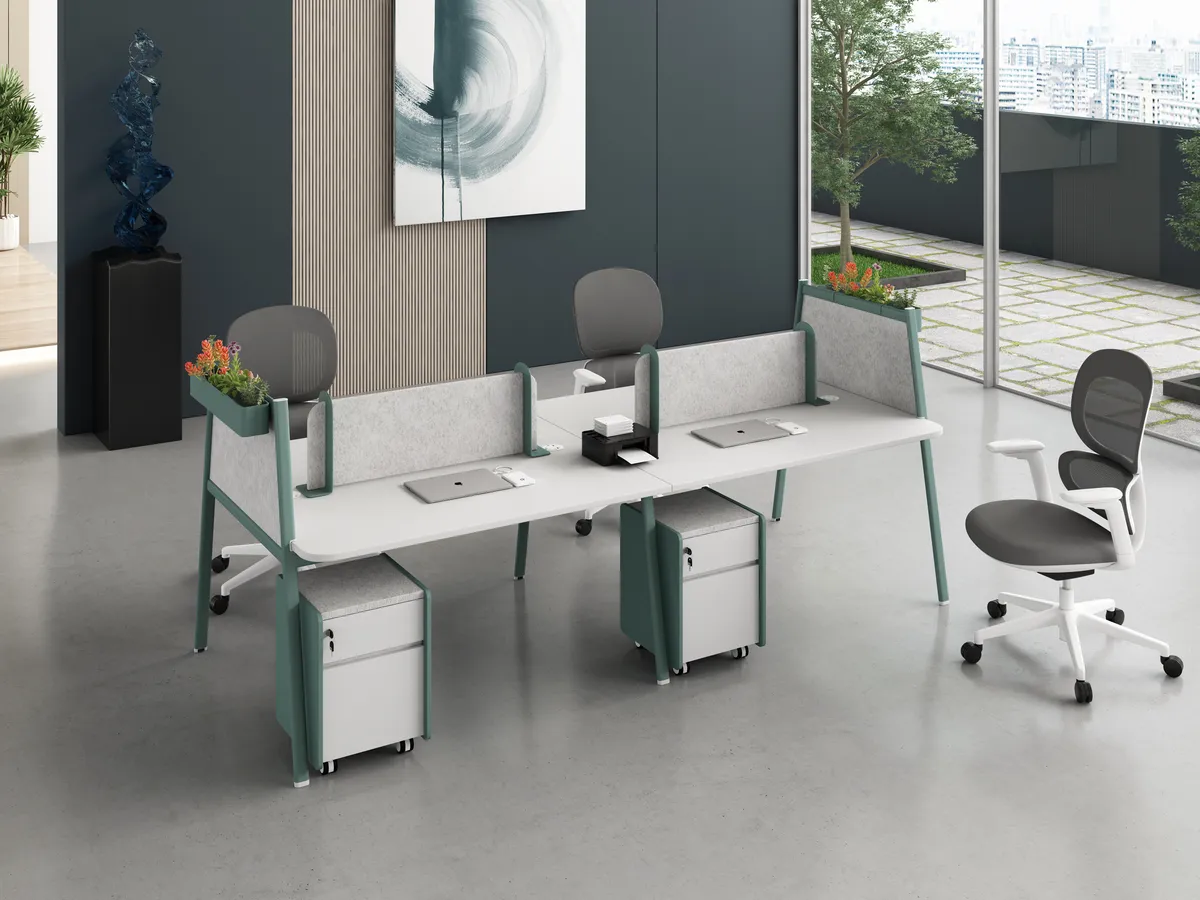 Linora workstation in open working area
