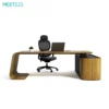 Lumodesk L-Shaped Executive Desk in office